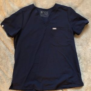 FIGS Navy Blue Medium Scrub Top
